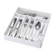 Organizador 36,5x30x5,5cm Gavetas Extensível New Branco